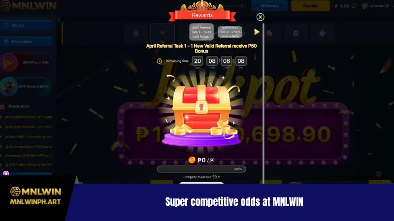 Super competitive odds at MNLWIN