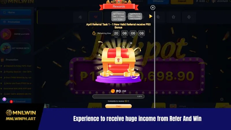 Experience to receive huge income from Refer And Win