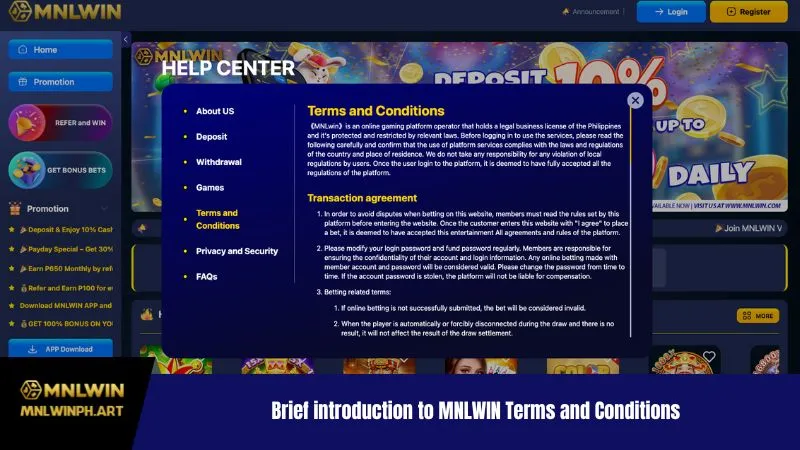 Brief introduction to MNLWIN Terms and Conditions