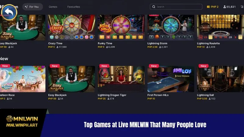 Top Games at Live MNLWIN That Many People Love