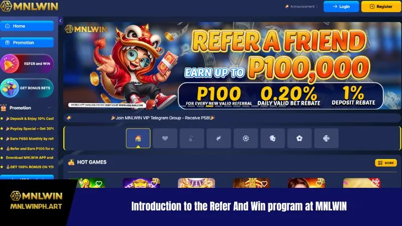Introduction to the Refer And Win program at MNLWIN